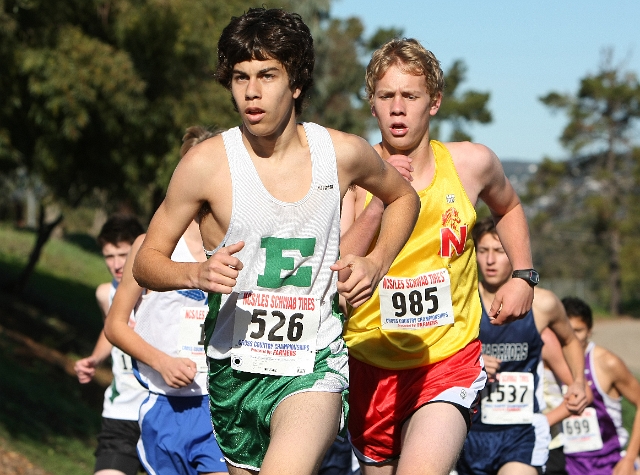 NCS XC D3 Boys-033.JPG - 2009 North Coast Section Cross Country Championships, Hayward High School, Hayward, California